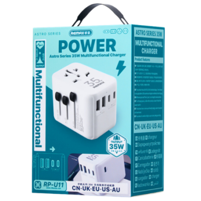 max Astro Series 35W Multifunctional Charger RP-U11 UK/US/EU/AU/CN