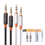 Miccell Aux Audio 3.5mm to 3.5mm Aluminum Braided 1M Cable AUX001