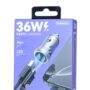 Fast Charging Car Charger  Sliver