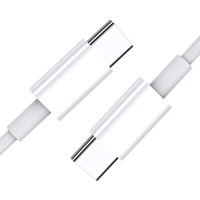 1m 60W USB C to C Cable OD3.0 TPE 130 Strand 0.1 Copper Wire Dual Type-C Fast Charging Cable White