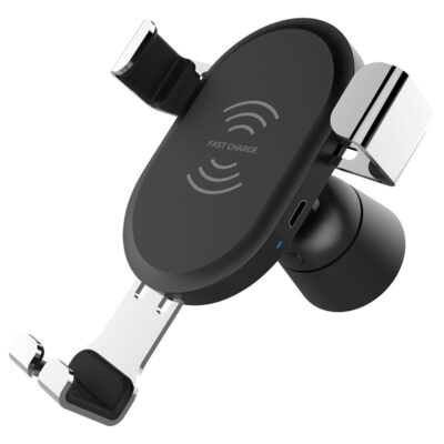 BQ001 Qi Fast Charge Wireless Gravity Car Charger Mount Phone Holder Stand