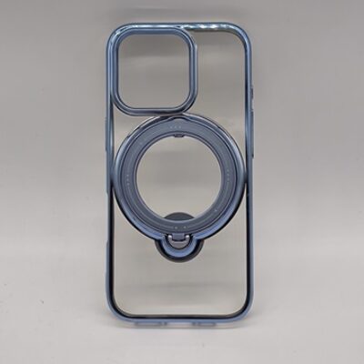 Coque anneau Bleu compatible Magsafe pour Iphone 16 pro