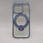 Coque anneau Bleu compatible Magsafe pour Iphone 16 pro