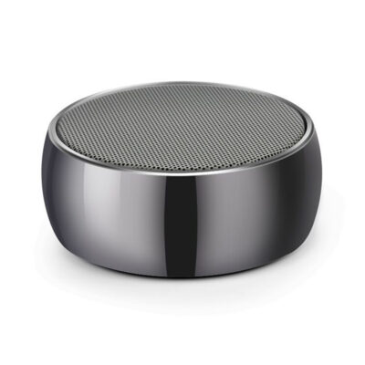 BS01 Mini Wireless Bluetooth Speaker Luxury Metal Portable Outdoor Music Player Box – Black