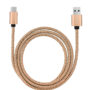 1M USB 3.1 Type C Strong Dragon Pattern Braided Charging Cable Cord - Golden