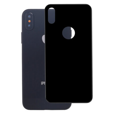9H Hardness Anti-scratch Tempered Glass Back Protector Film for iPhone X/XS/11 Pro – Black