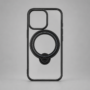 Black ring case compatible with iPhone 16 Pro Max