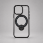 Black ring case compatible with Magsafe for iPhone 16 Pro